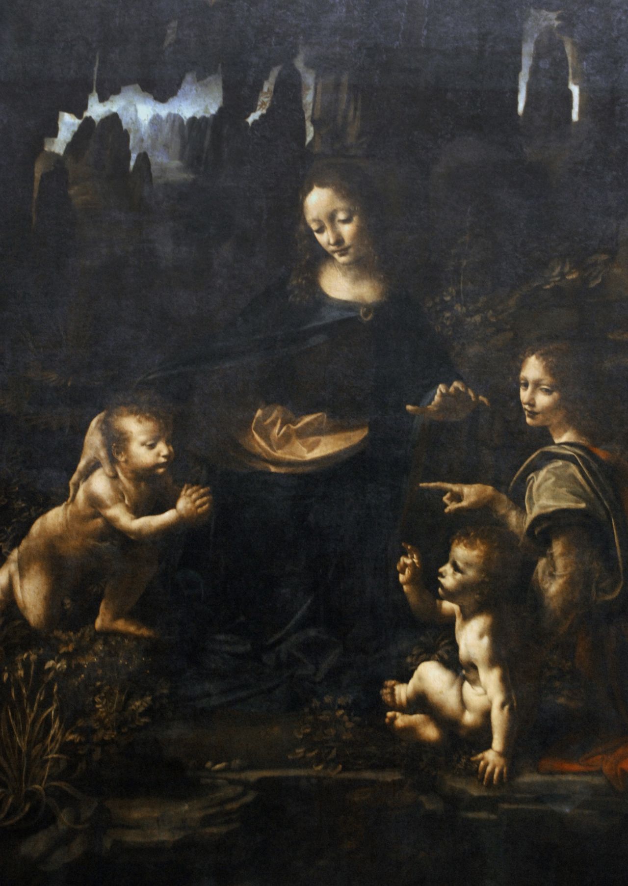 The Louvre version of the Virgin of the Rocks.