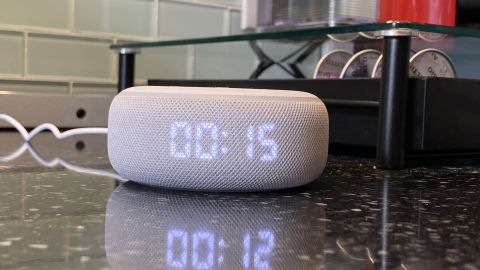 2-underscored echo dot with clock review.