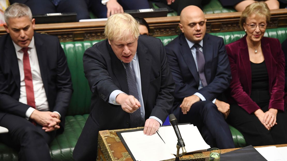 Boris Johnson speaks to lawmakers in the House of Commons to update them on his new Brexit deal with EU.