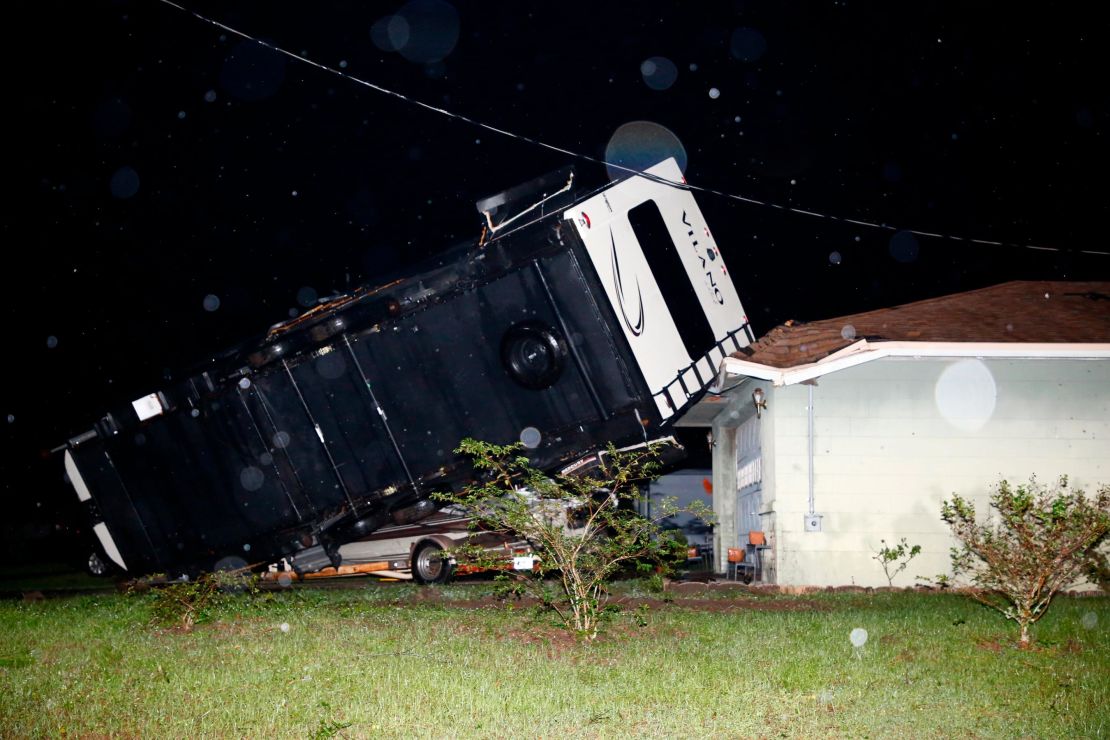 Nestor spawned a  tornado in Kathleen, Florida, that damaged several homes. 