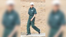 First pictures of convicted felon, Felicity Huffman seen wearing prison jumpsuit while serving out her sentence on federal charges.
These sensational pictures were taken on family visiting day, at the The Federal Correctional Institution in Dublin, California.