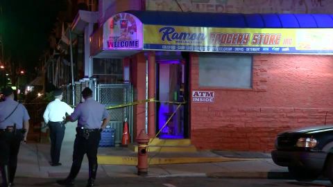The 11-month-old was shot in this neighborhood Saturday night while inside a car, police said.