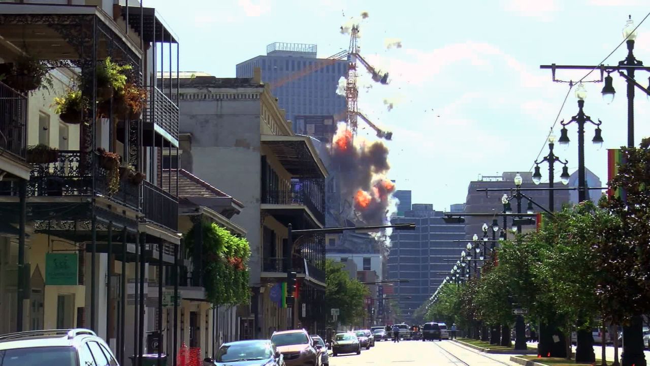 The two cranes involved in the Hard Rock Cafe collapse were toppled October 20, 2019.
