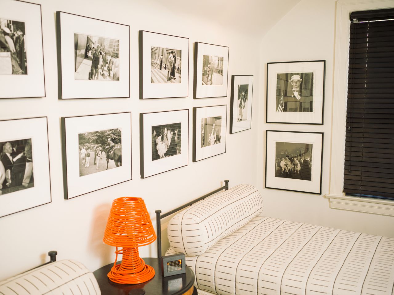 Photographs by Gary Wingrand and Diane Arbus in a guest room.