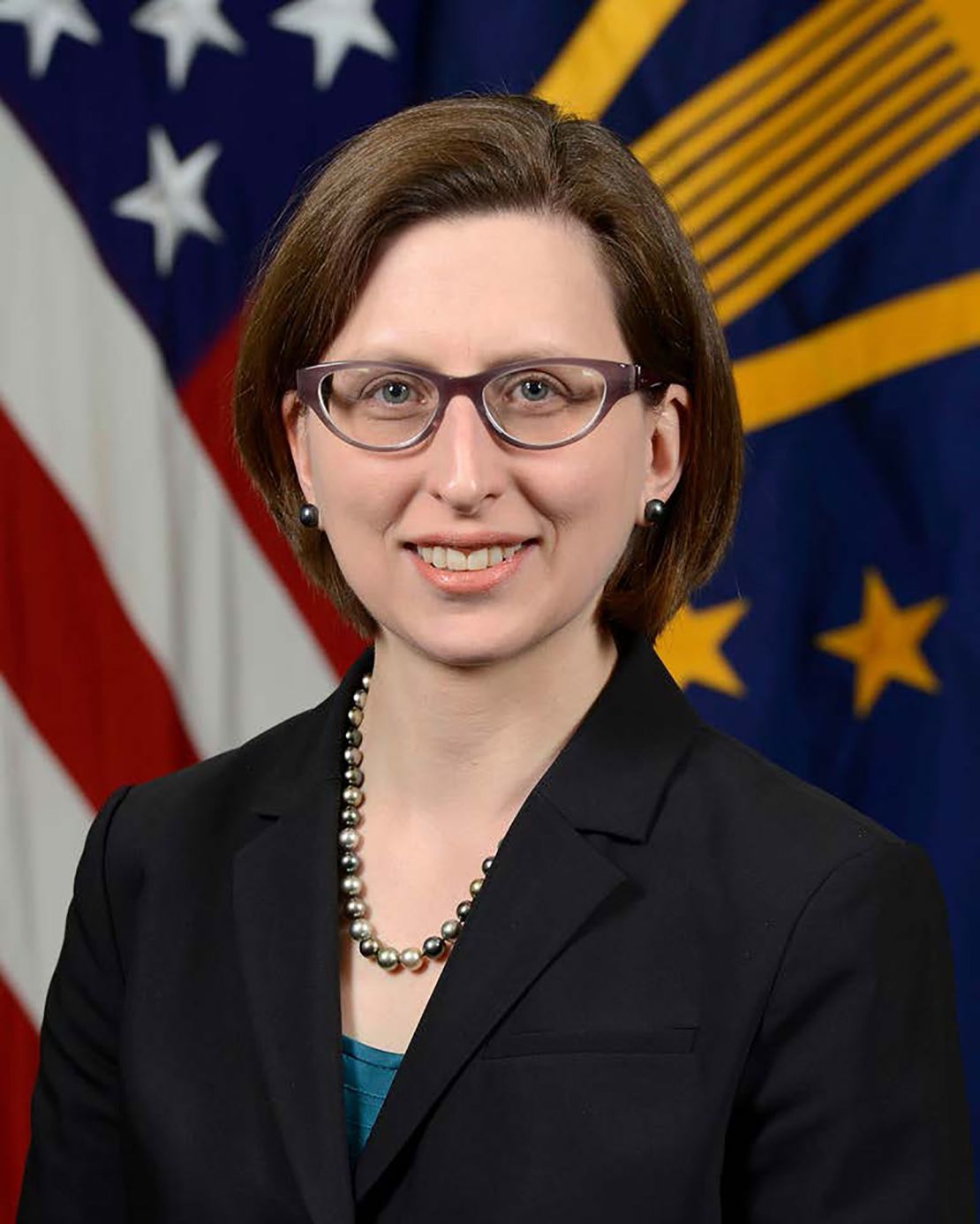 In this image provided by the Department of Defense, Deputy Assistant Secretary of Defense Laura K. Cooper is photographed in Washington.