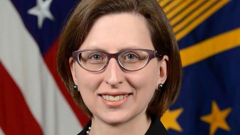 In this image provided by the Department of Defense, Deputy Assistant Secretary of Defense Laura K. Cooper is photographed in Washington.