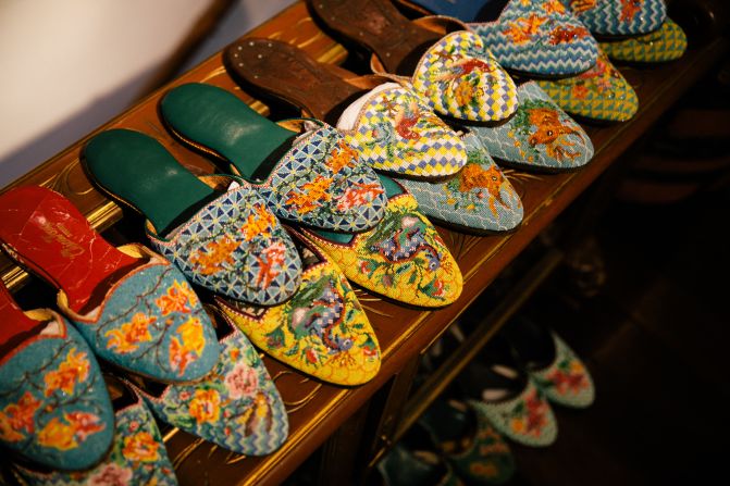 The Intan says it has the largest collection of "kasut manet," or Peranakan beaded slippers, in Singapore.