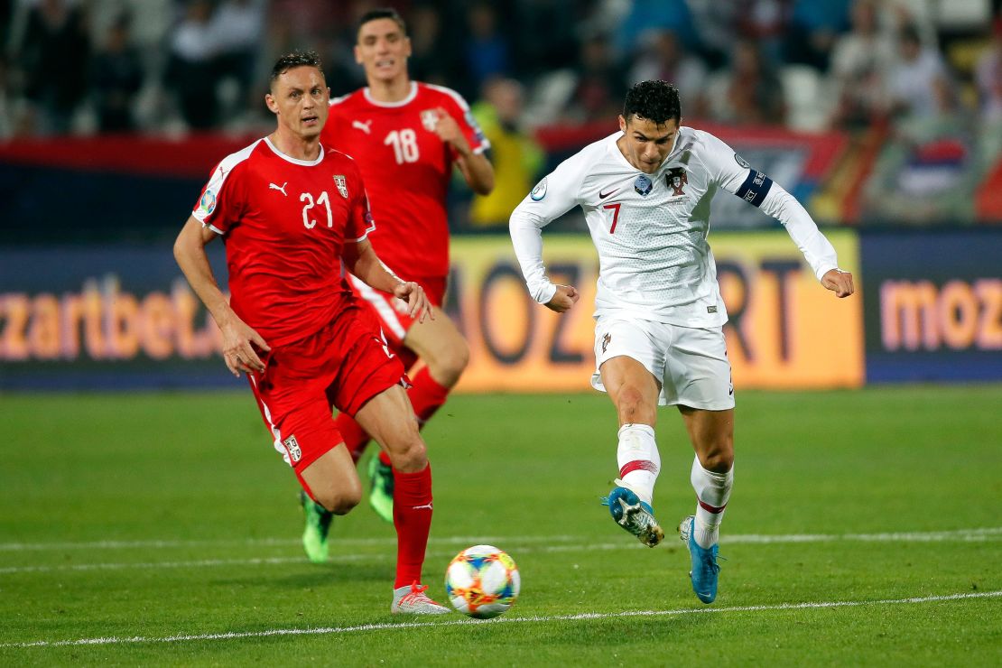 The Serbian FA has been punished for racist behavior of its fans during the country's match against Portugal in Belgrade. 