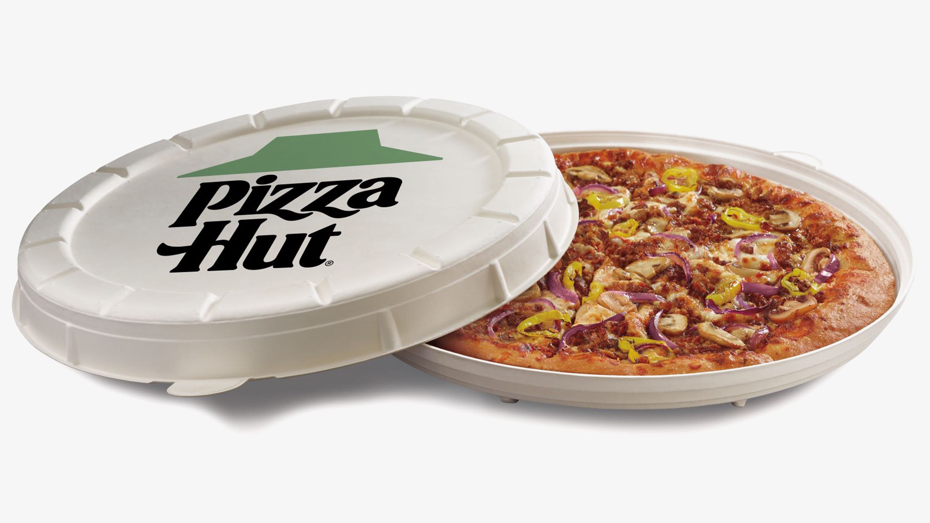 The Hut is rolling out a round pizza box
