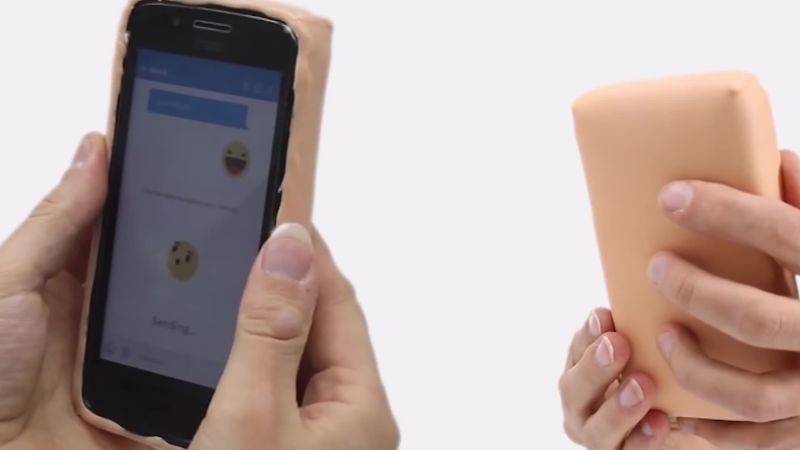 This phone case looks and feels like human skin