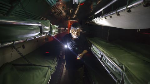 Joe Trevino, a paranormal investigator with G.H.O.S.T. Houston, sets up an all-night investigation inside the USS Cavalla submarine  in Galveston, Texas, in 2018.