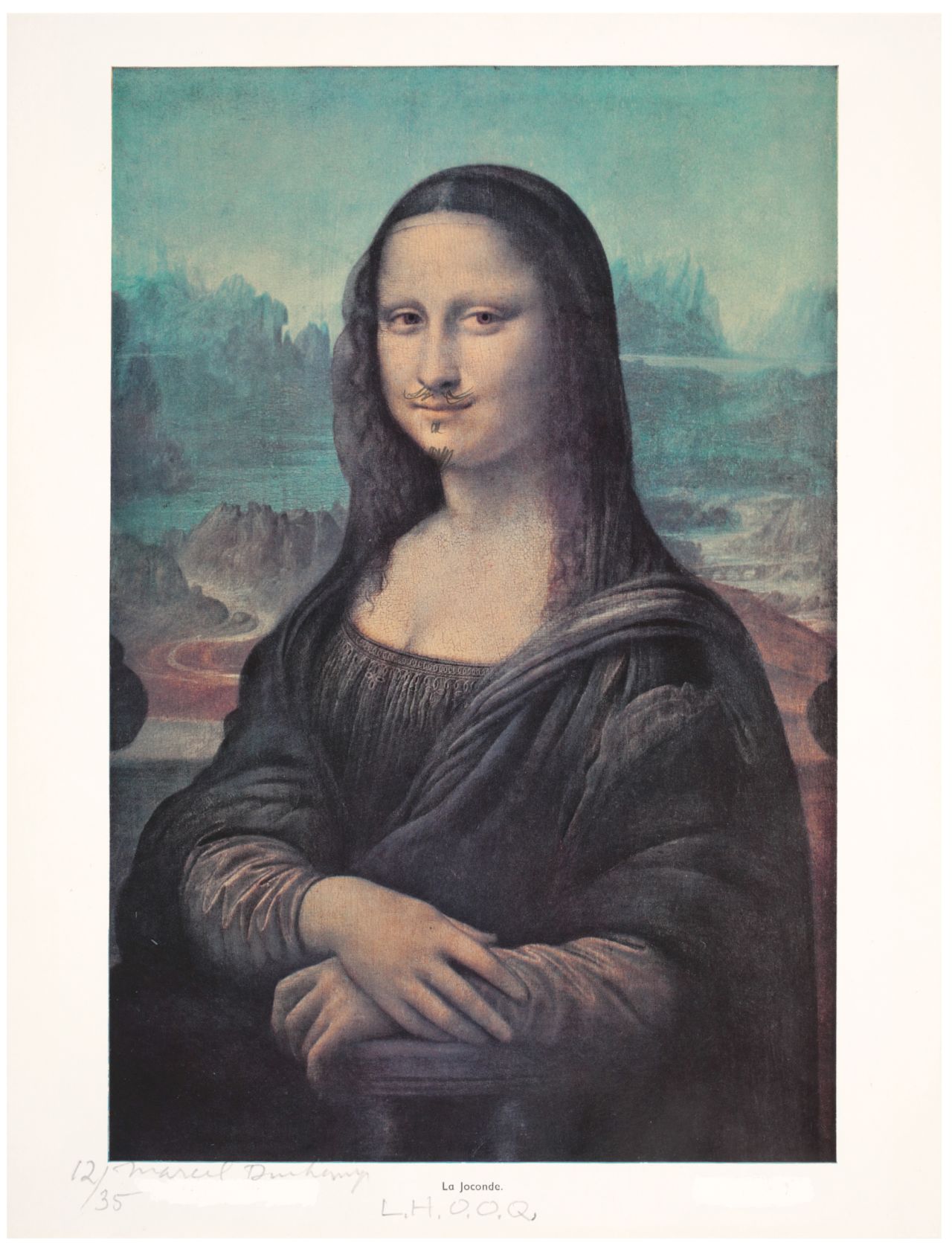 "L.H.O.O.Q." (1919/1964) by Marcel Duchamp