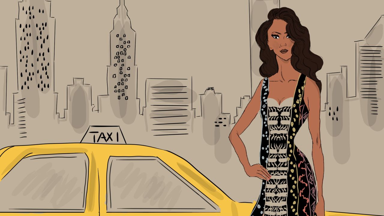 Yellow cab: Inspired by the debut of fashion brand Maxhosa at the 2019 New York fashion week.