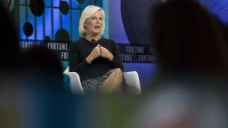 Kirstjen Nielsen, former U.S. secretary of Homeland Security (DHS), speaks during the Fortune's Most Powerful Women Summit in Washington, on Tuesday, October 22. 