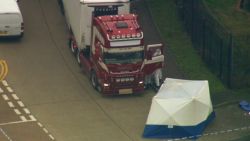 39 dead bodies found in a truck in Essex, southeast England
