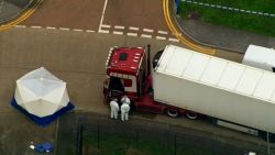 39 dead bodies found in a truck in Essex, southeast England