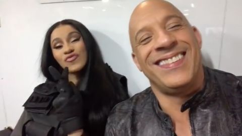Cardi B joined Vin Diesel on the set of the latest "Fast & Furious" film. 