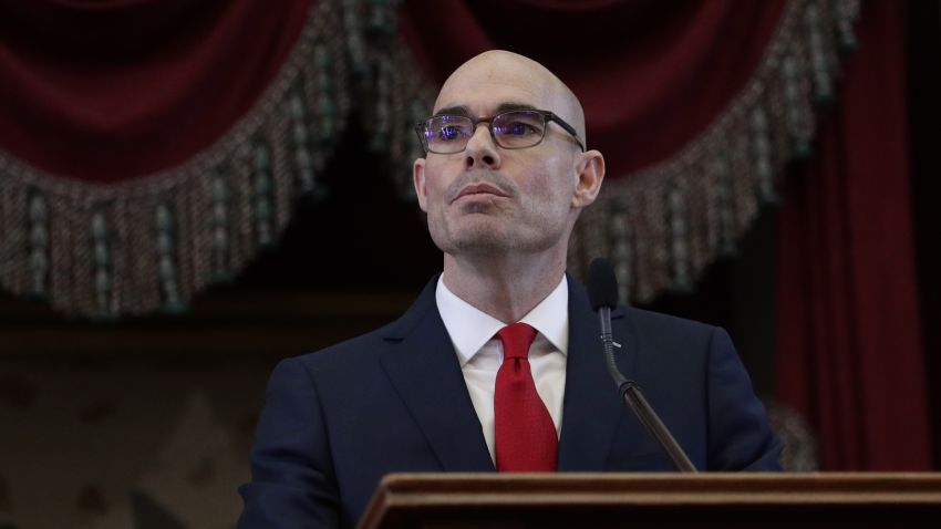 House Speaker Dennis Bonnen, R-Angleton, during the first day of the 86th Texas Legislative session, Tuesday, Jan. 8, 2019, in Austin, Texas.