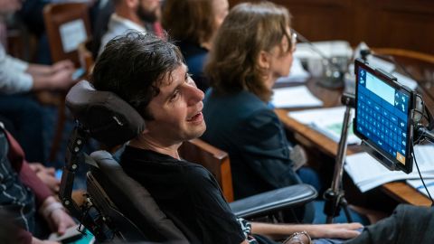 Barkan testifies before the House Rules Committee at a hearing on a "Medicare for All" bill on Capitol Hill in April 2019. 