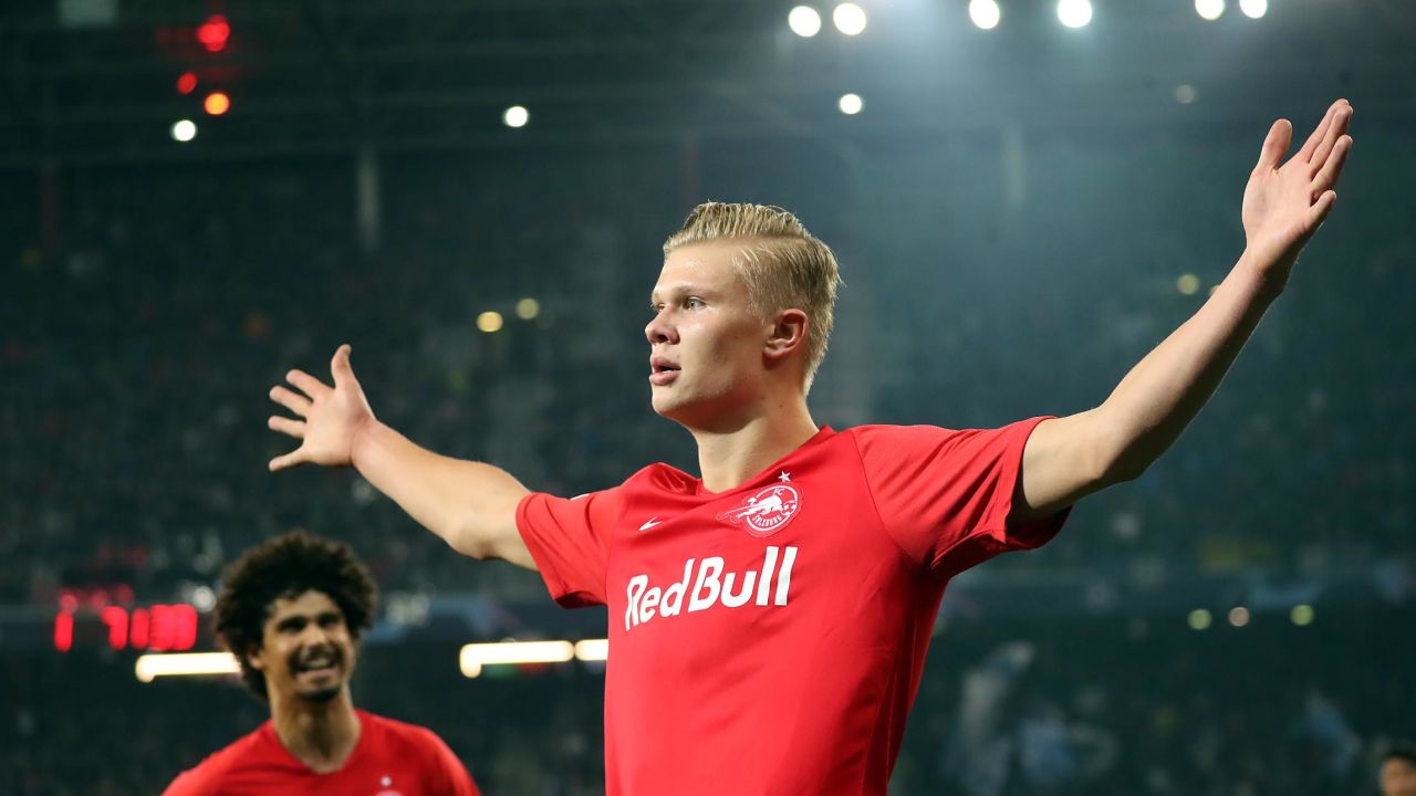 Erling Braut Håland has scored 20 goals in 13 appearances for Salzburg so far this season.