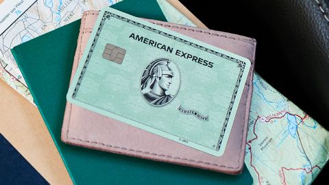 The redesigned Green from Amex card.