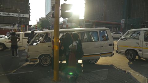 Taxibuses are the most common form of public transport in South Africa