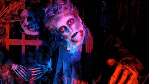 <strong>Scared by the Sound (Rye, New York):</strong> They say the fear is audible. And it looks pretty darn scary, too. This annual haunted attraction is located inside Playland Park amusement park.