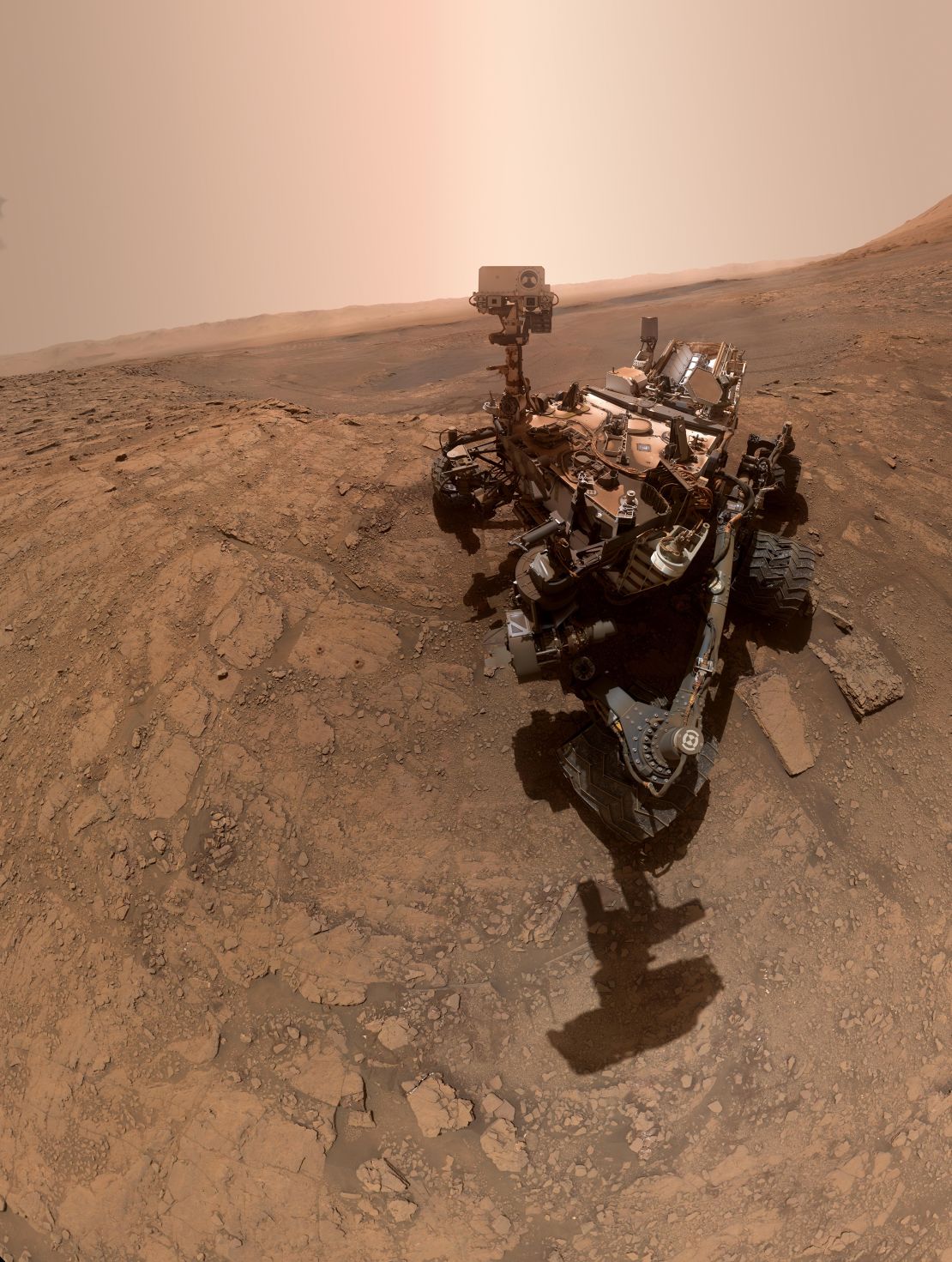 NASA's Curiosity rover took this selfie on October 11, the 2,553rd Martian day, or sol, of its mission.