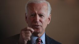 WEST POINT, IOWA - OCTOBER 23: Democratic Presidential candidate former Vice President Joe Biden speaks to guests during a campaign stop at the Small Grand Things event center on October 23, 2019 in West Point, Iowa. The 2020 Iowa Democratic caucuses will take place on February 3, 2020, making it the first nominating contest for the Democratic Party in choosing their presidential candidate.  (Photo by Scott Olson/Getty Images)