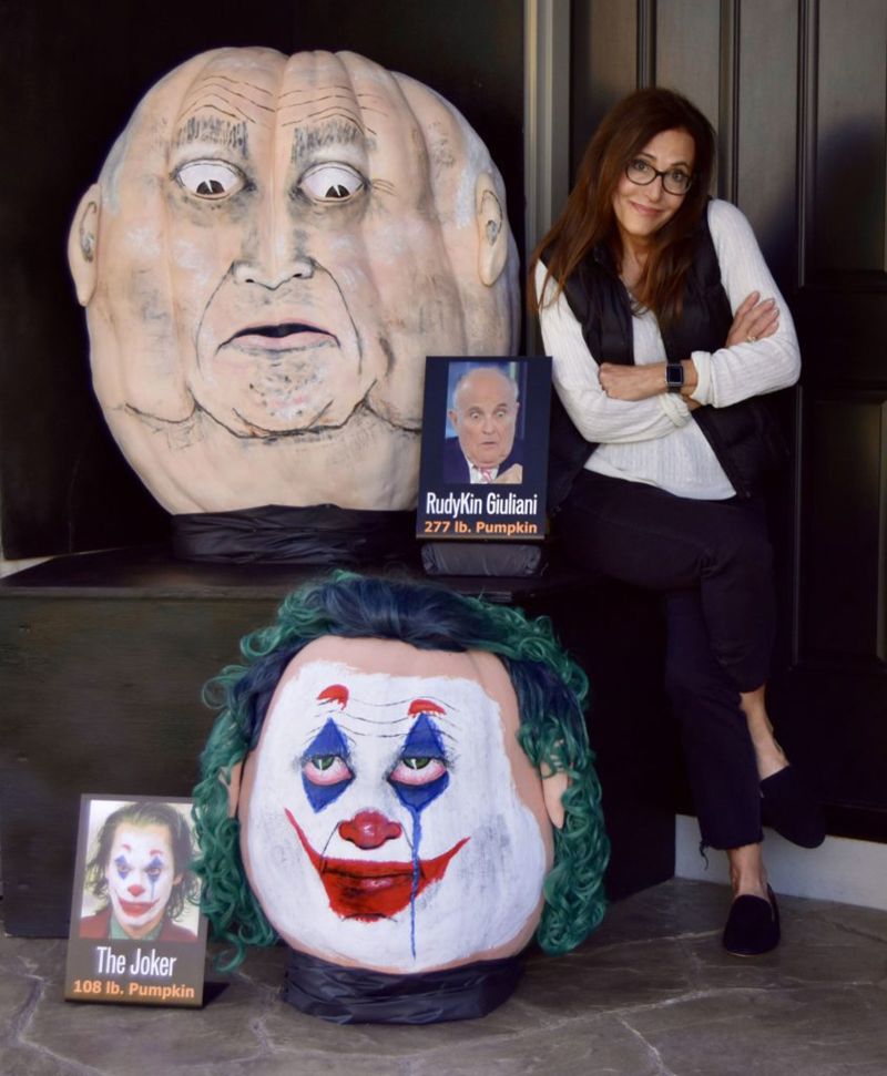 National Pumpkin Day She turned giant pumpkins into Rudy Giuliani