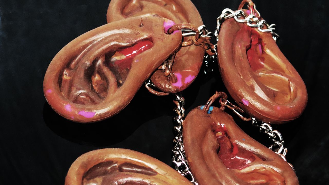 Fake rubber ears: An artistic interpretation of CIA paramilitary officer Tony Poe's order to his Hmong fighters to cut off ears.