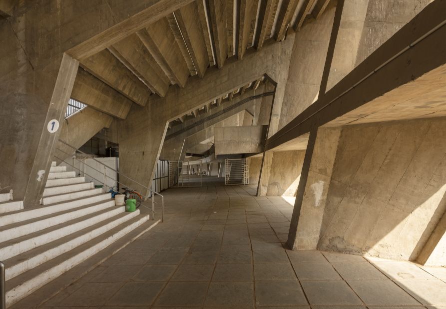 <strong>Sardar Vallabhbhai Patel Stadium, Ahmedabad, India.</strong> The stadium provides public recreation space for residents, and is also an architectural icon in need of repair. 
