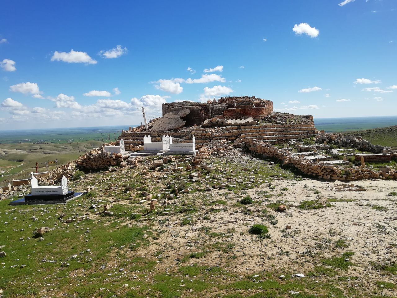 <strong>Mam Rashan Shrine, Mount Sinjar, Iraq. </strong>This Yazidi shrine was destroyed in a genocidal campaign. Rebuilding it could help this embattled minority community that has long been denied its rights. 