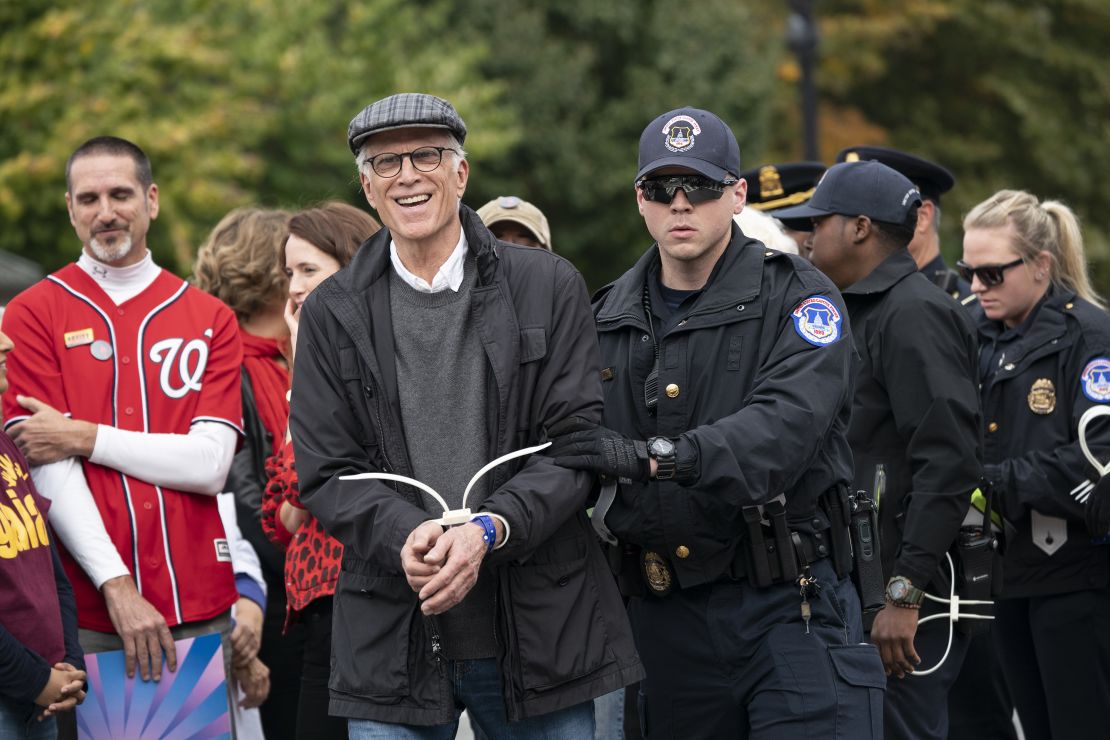 Actor Ted Danson was arrested at the protests as well.