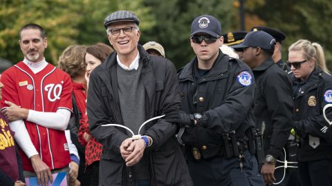 Actor Ted Danson was arrested at the protests as well.
