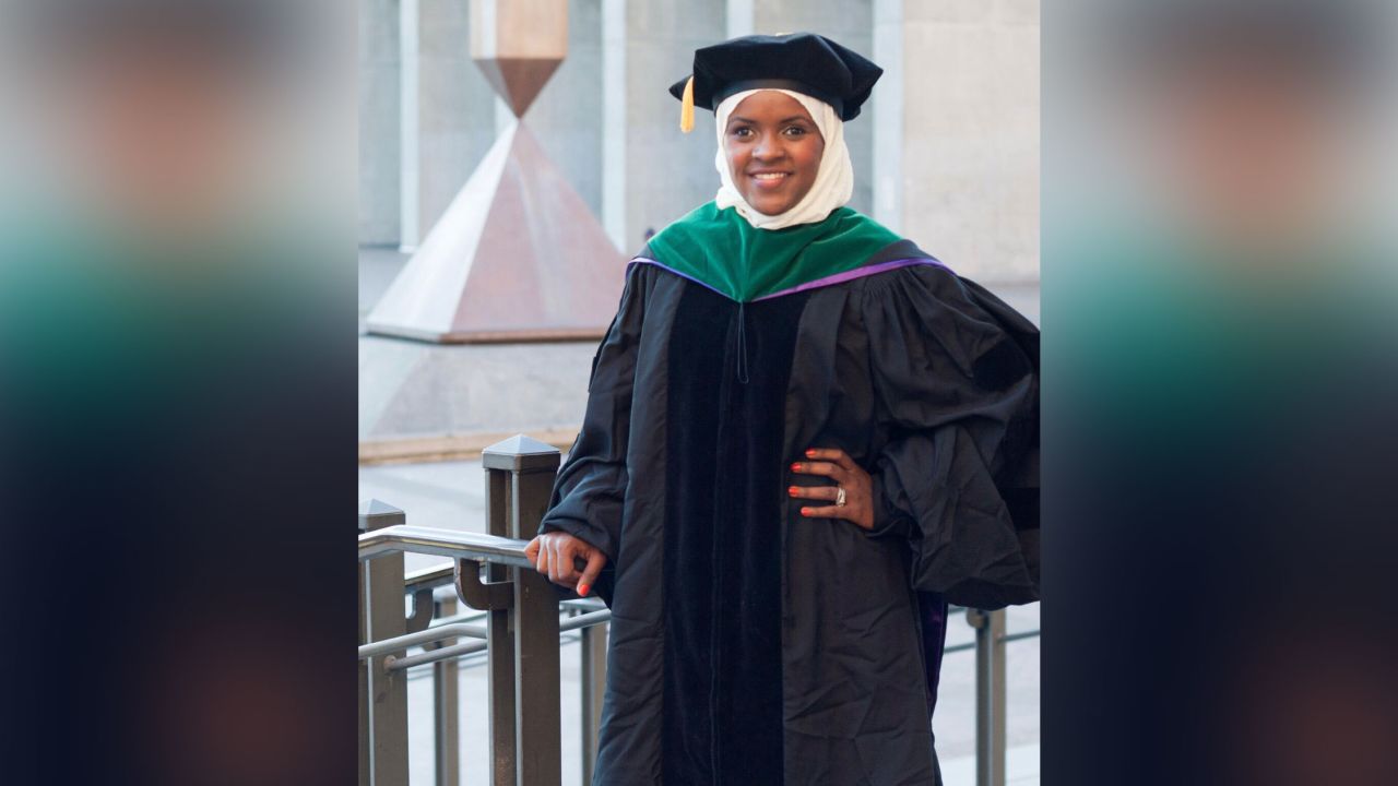 Dr. Anisa Ibrahim, picture on her graduation day, is now directing the same Seattle clinic that took care of her when she was a child and newly arrived refugee. 