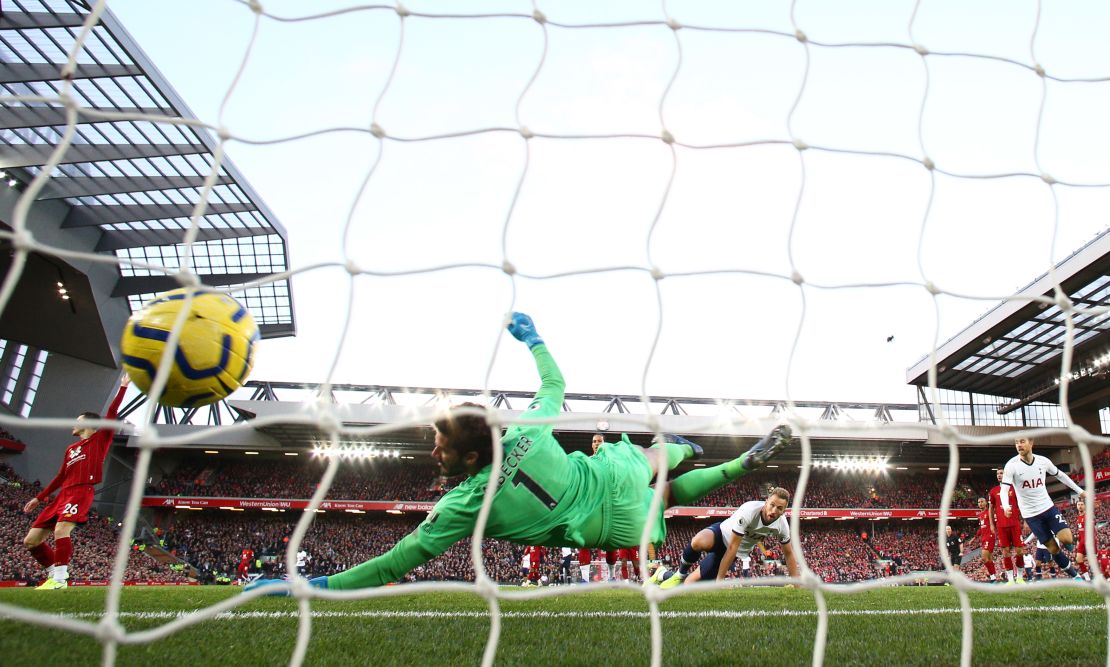 Harry Kane scored inside the first minute at Anfield. 