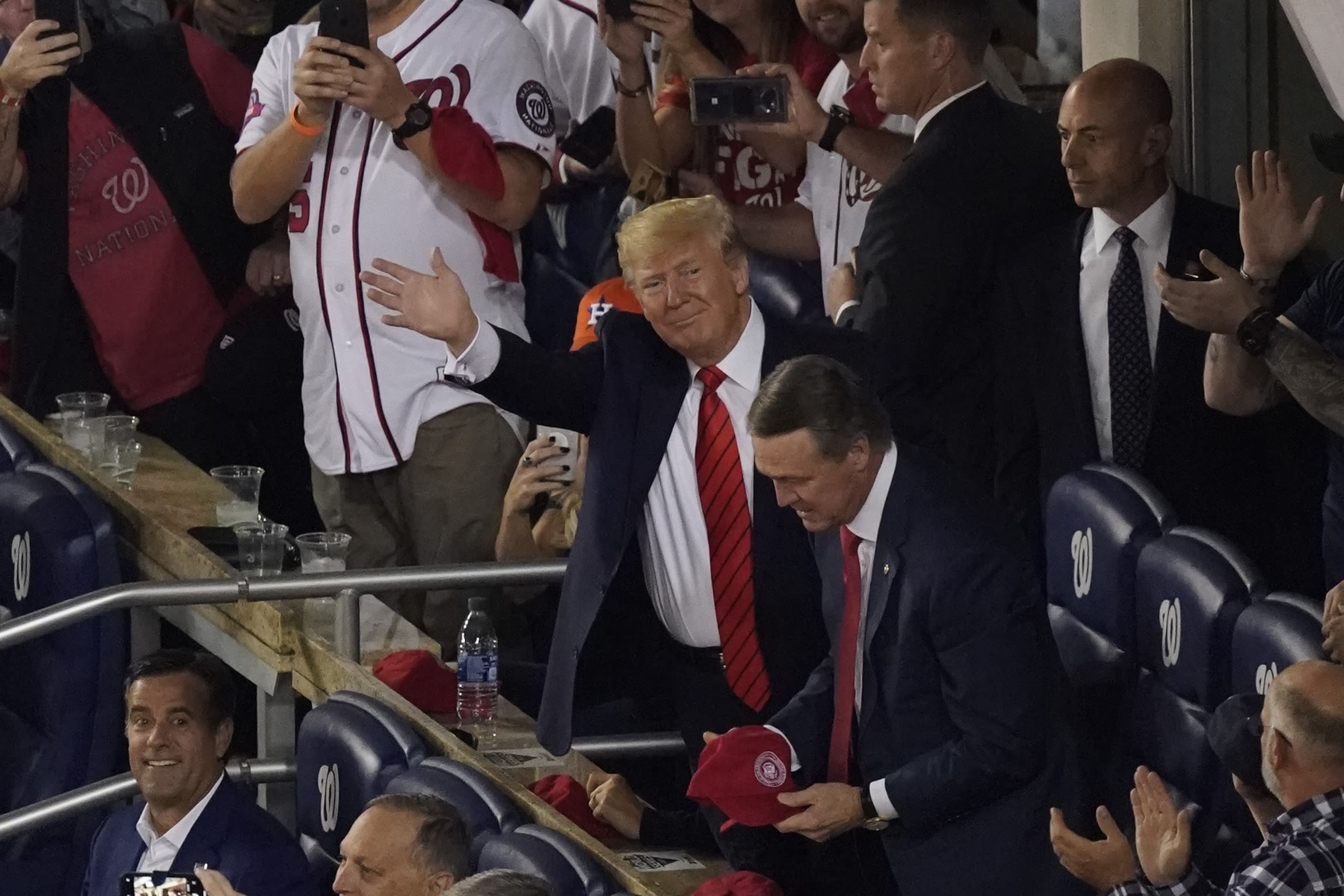 Washington Nationals fans boo Trump campaign ad during World