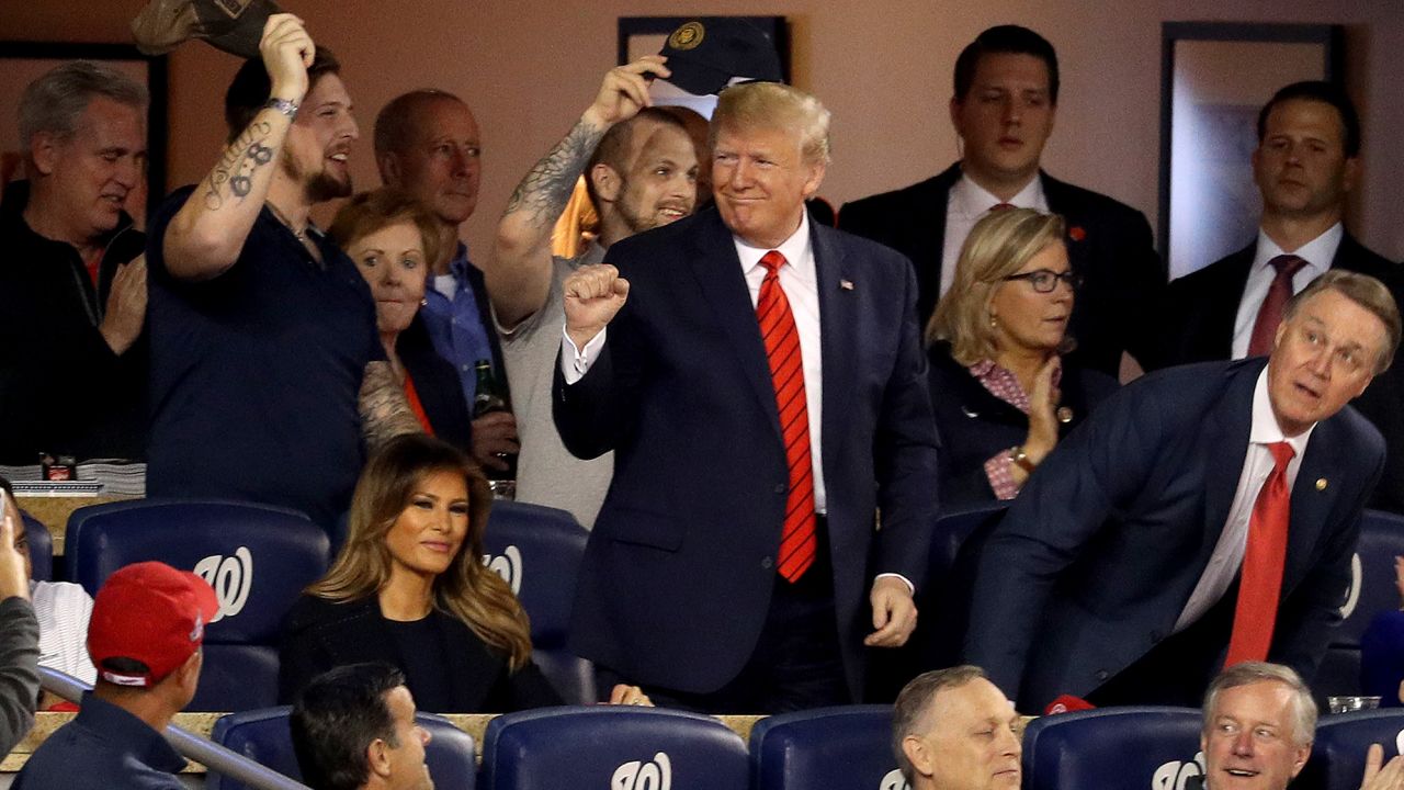President Trump attends Game Five of the 2019 World Series.