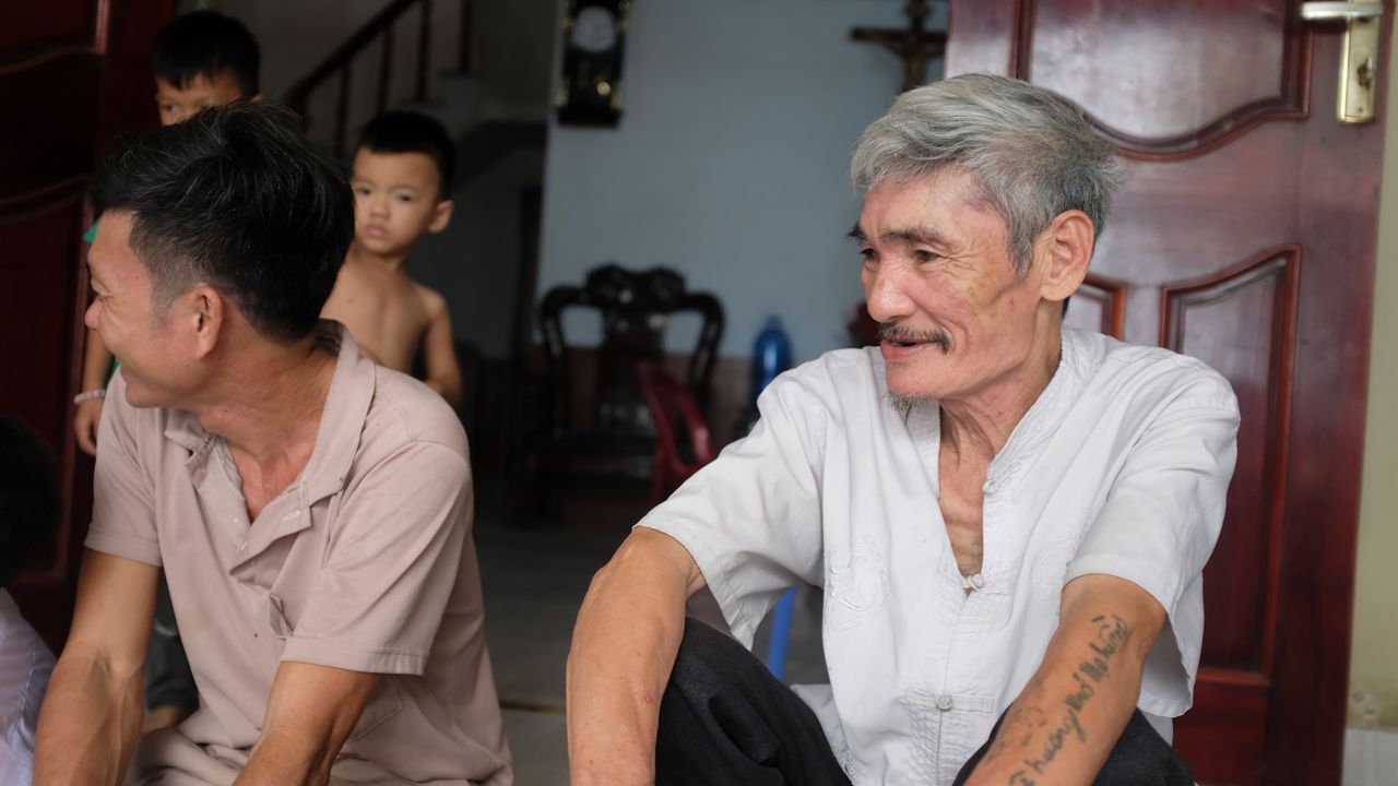 Phan Van Thuong, 64, lives in the province of Nghe An in central Vietnam. All three of his sons went to Europe to find work.