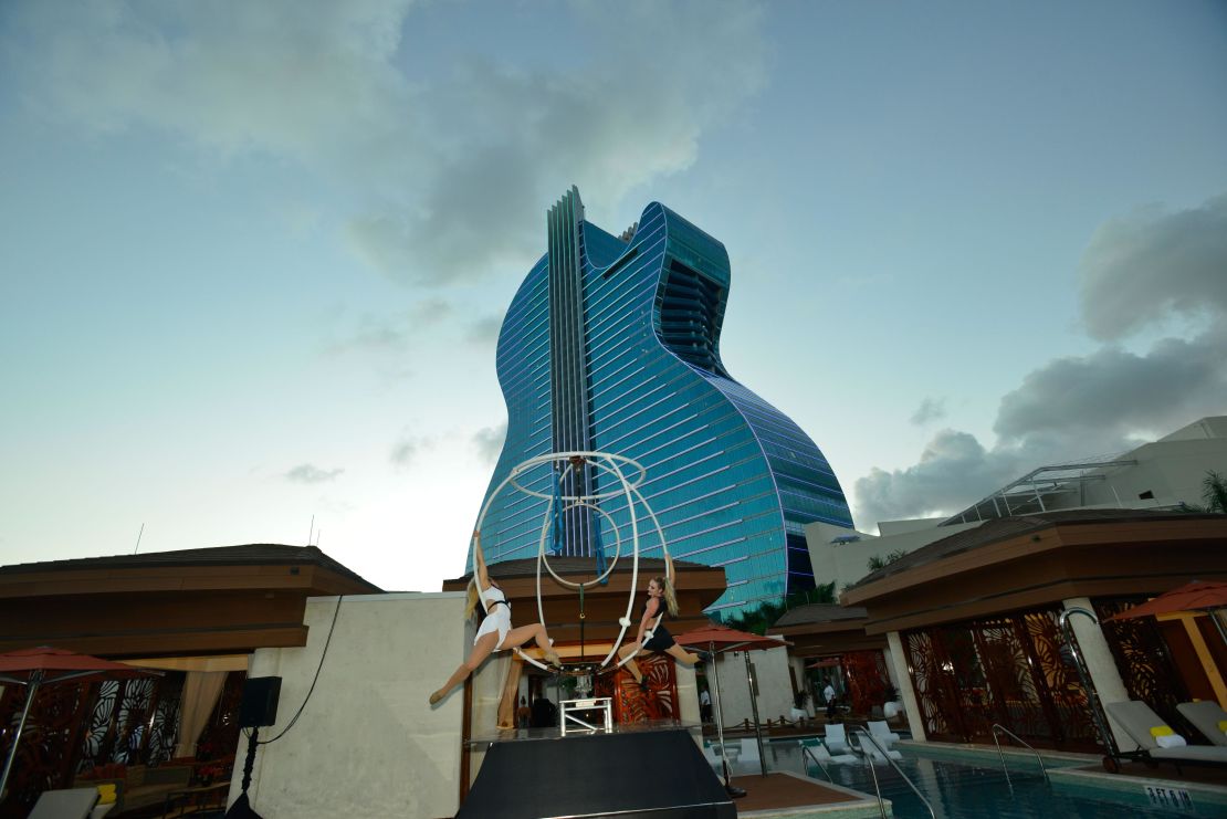The $1.5 billion guitar-shaped Hard Rock property in Hollywood, Florida, is now open.