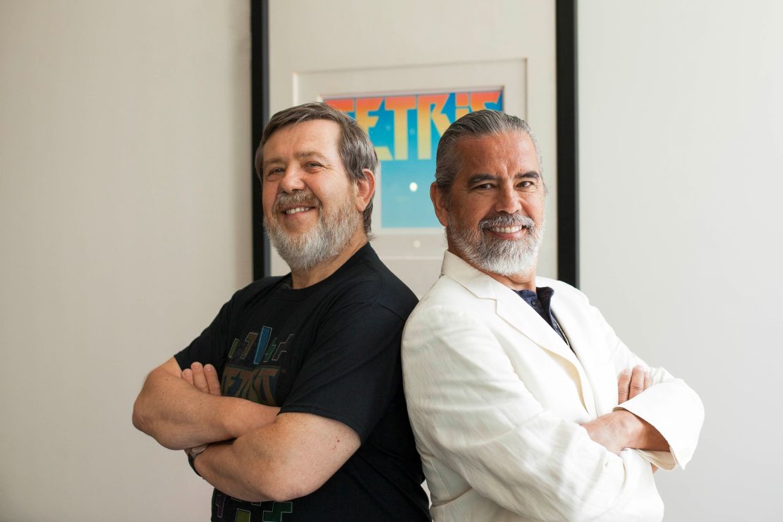 Pajitnov and Rogers in 2018.