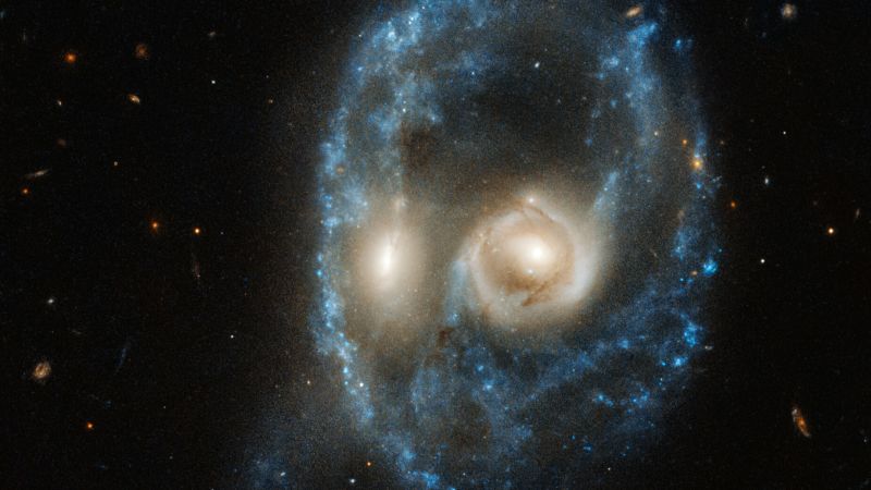 Spooky &#39;face&#39; spotted in space by Hubble | CNN
