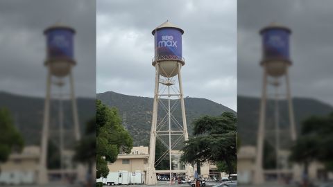 The famous Warner Bros. tower has been updated for Tueday's big event.