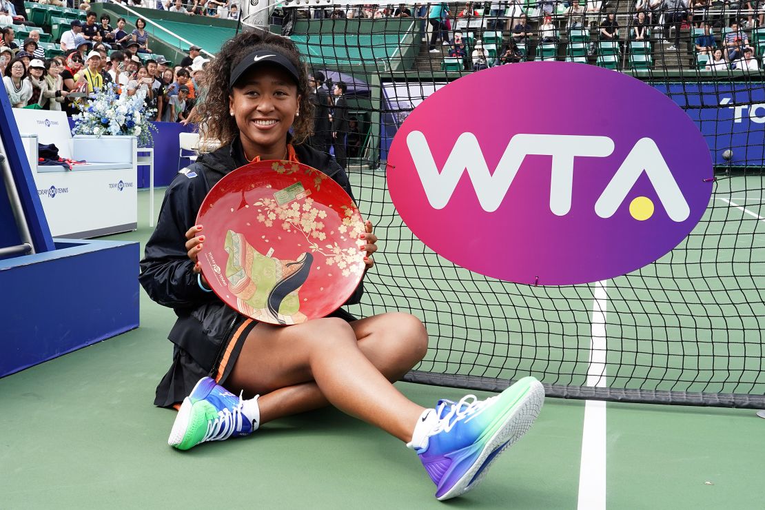 Naomi Osaka pulled out of the WTA Finals due to injury Tuesday. But before then, she won a title at home in Japan last month. 