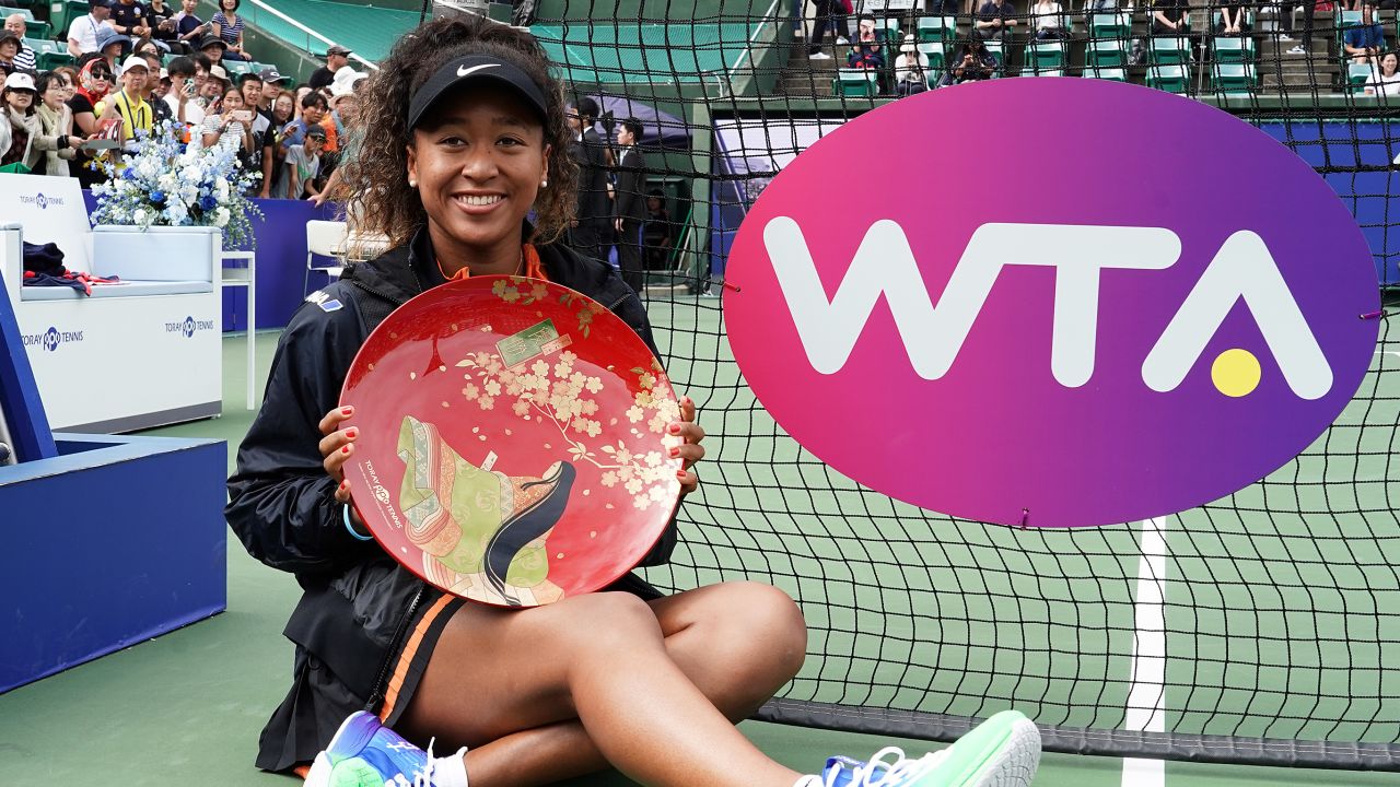 Naomi Osaka pulled out of the WTA Finals due to injury Tuesday. But before then, she won a title at home in Japan last month.