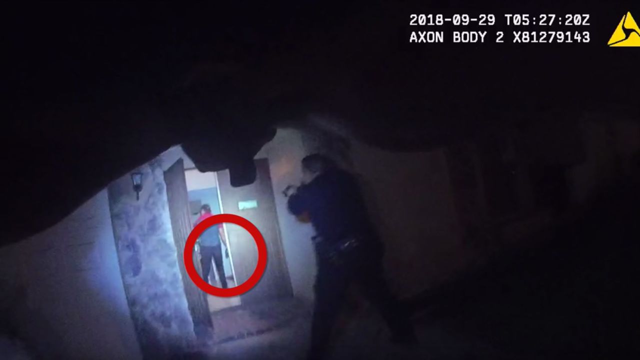 When officers first arrived, Richard Sanchez was armed, bodycam video shows.