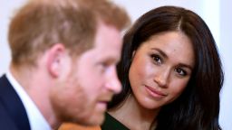 Britain's Prince Harry, Duke of Sussex, and Britain's Meghan, Duchess of Sussex attend the annual WellChild Awards in London on October 15, 2019. - WellChild is the national charity for seriously ill children and their families. The WellChild Awards celebrate the inspiring qualities of some of the country's seriously ill young people and the dedication of those who care for and support them. (Photo by TOBY MELVILLE / POOL / AFP) (Photo by TOBY MELVILLE/POOL/AFP via Getty Images)