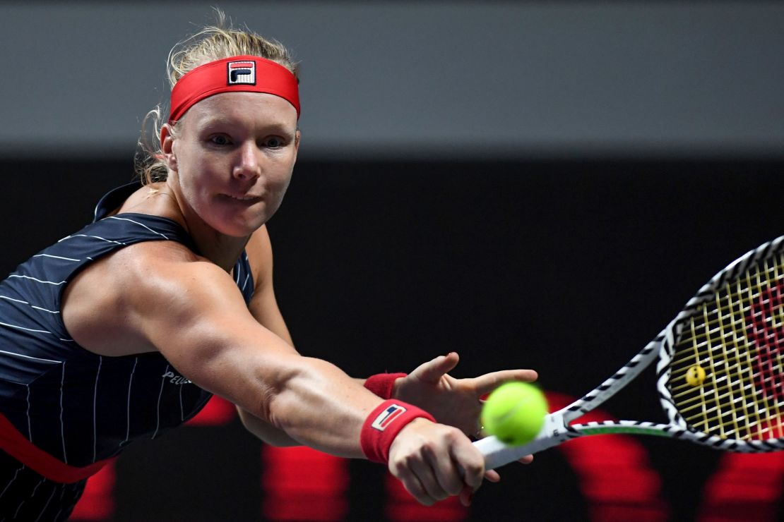 Kiki Bertens entered the year-end championships as an alternate for the second straight year. 
