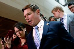 Rep. Eric Swalwell is seen at the Capitol on Tuesday, October 29.